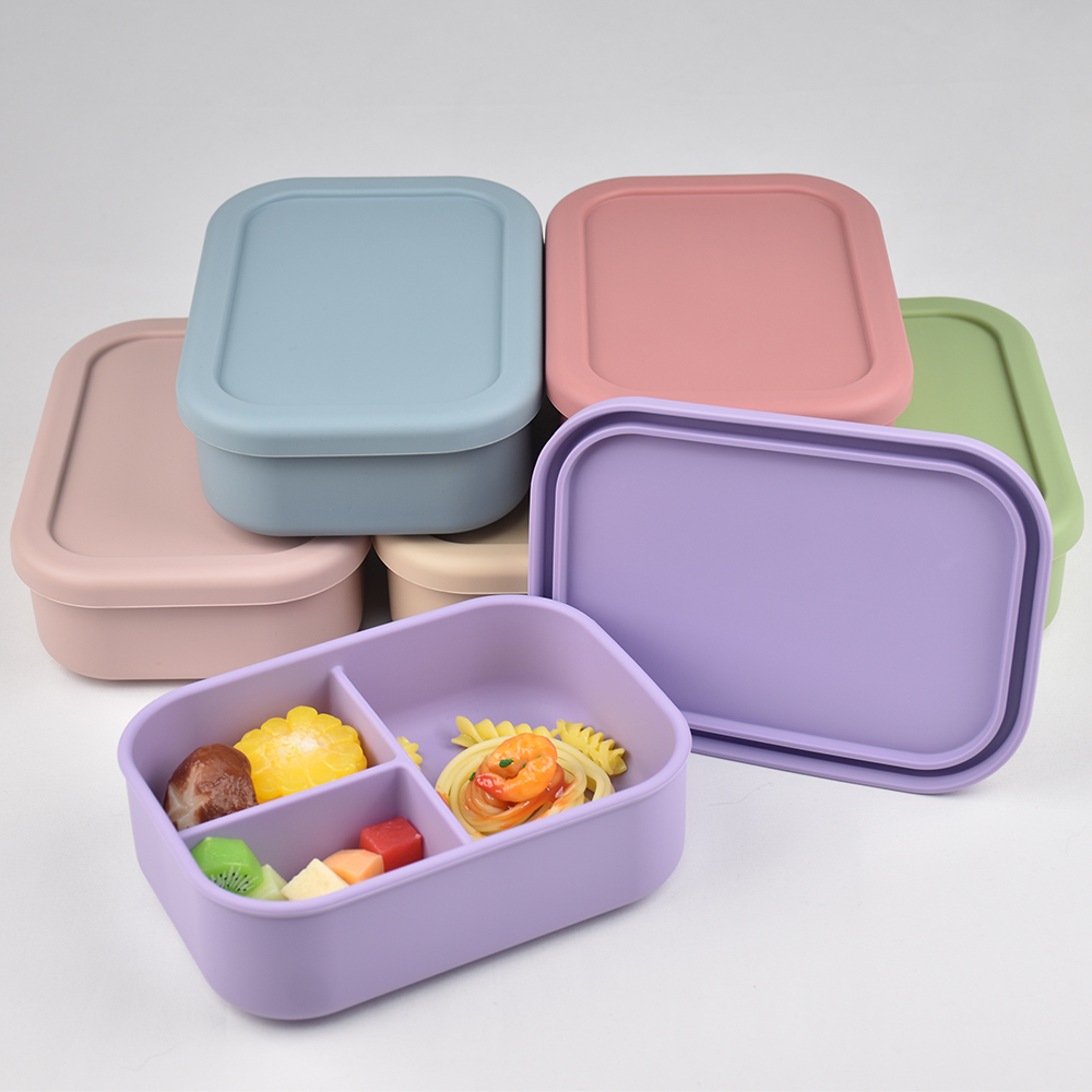 Baby Food Nestle - 3 Bölmeli Gıda Sınıfı Silikon Bento