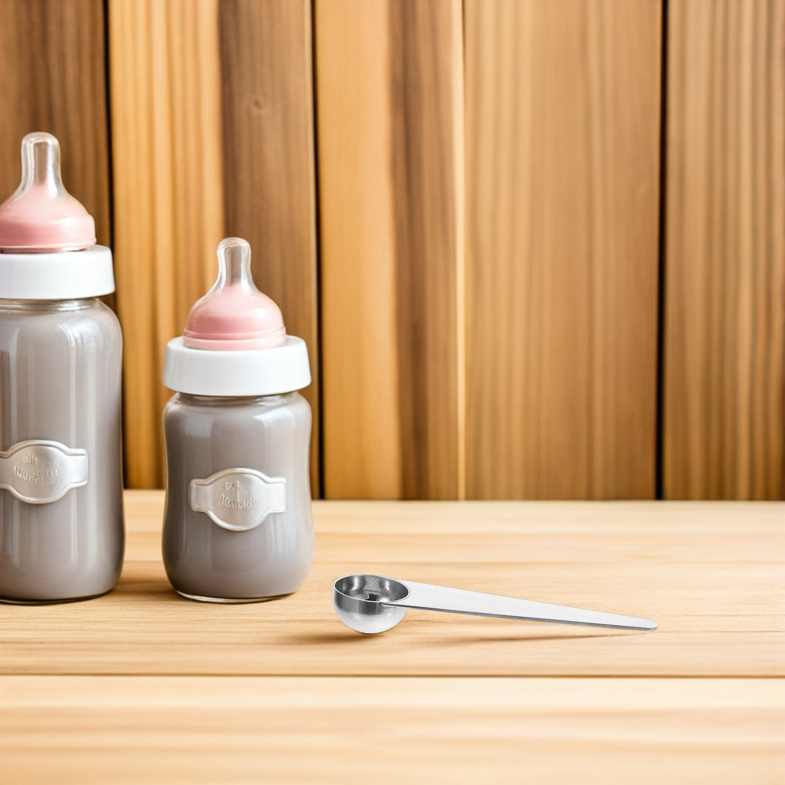 Baby Food With Protein - 15Ml Paslanmaz Çelik Formül Ölçeği Bebek
