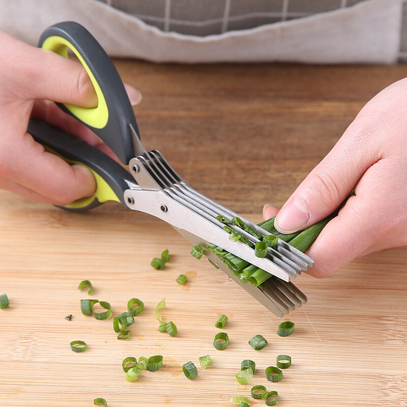 Baby Food Scissors - Kıyılmış Yeşil Soğan Makası, Paslanmaz Çelik