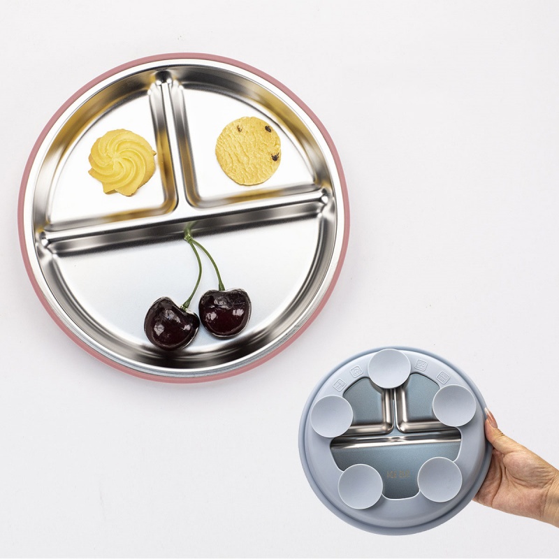 Plate Suction Toddler - 2 adet BPA içermeyen paslanmaz çelik