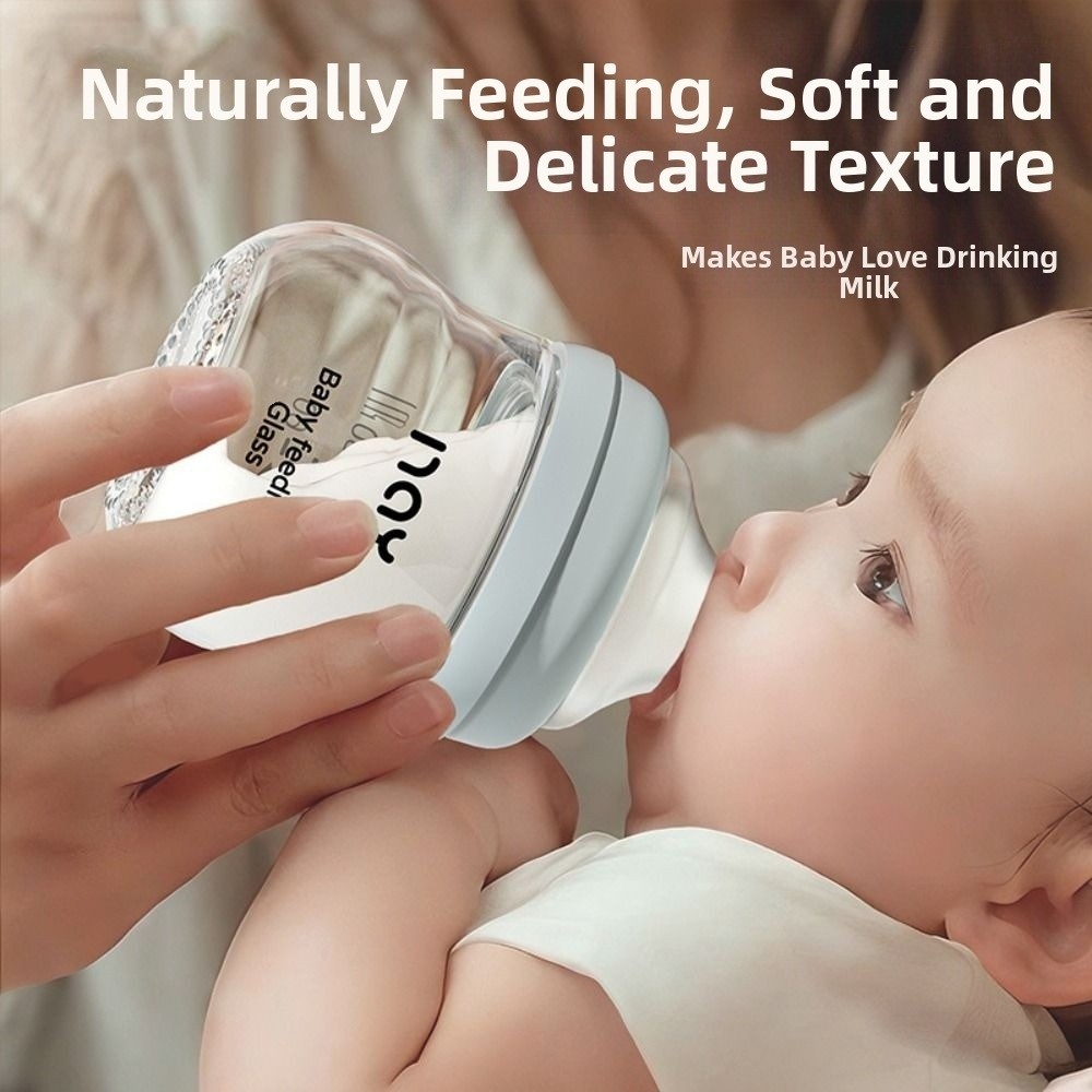 Baby Food Jars - Cam Biberon Anti-kabarcık önleyici Anti-boğulma Yenidoğan