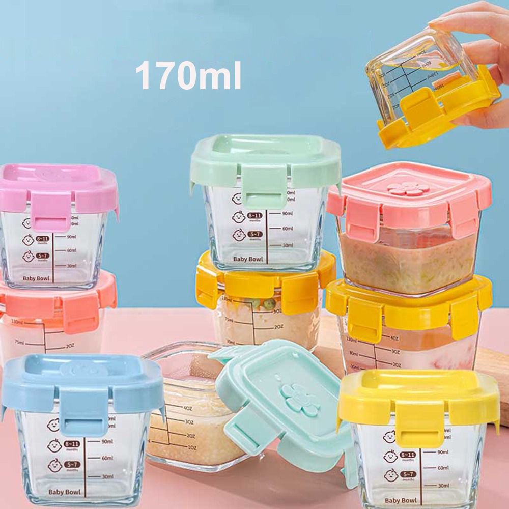 Baby Food Jars - 170ml cam gıda saklama kutusu dondurulmuş