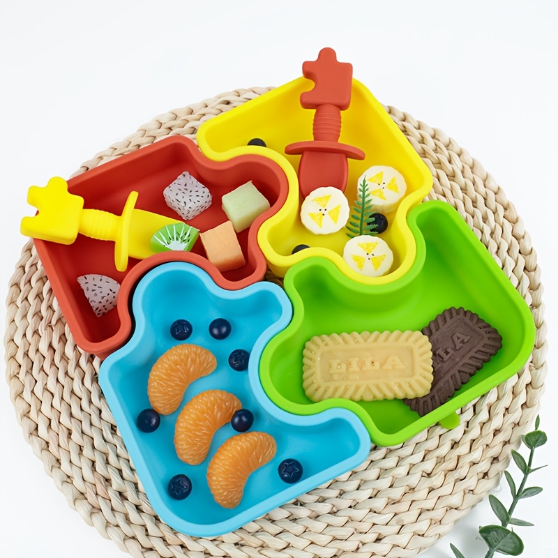 Baby Food Universe - 6 adet/takım bebek silikon besleme gereçleri
