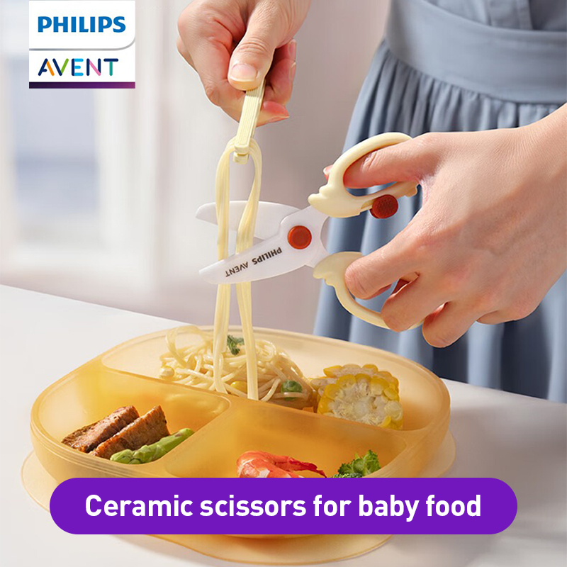 Baby Food Scissors - Avent Bebek Maması Makası Güvenli Yuvarlak